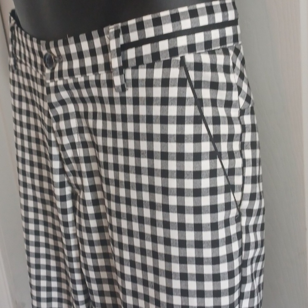TR Premium British Style Checkered Dress Pants | Black & White, 34W x 32L - 🇬🇧 - Picture 5 of 10